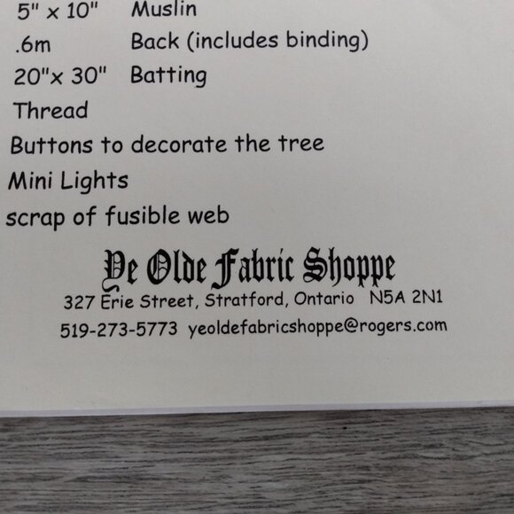 Vintage Christmas Tree Quilted Wall Hanging Sewing Pattern by Patchwork Puppy - Picture 6 of 8